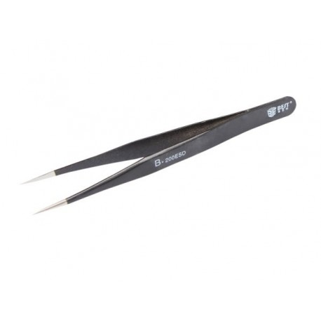 BEST BST-200ESD Stainless Steel Straight Tweezers anti-static