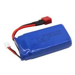 7.4V 1500mAh Lipo battery With USB Charger For FT009 RC Boat 12428 144001 battery Lipo