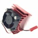 Aluminum Alloy 540/550 Motor Heatsink Radiator With Fan JST Connector for 1/8 1/10 Rc Car Parts
