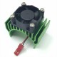 Aluminum Alloy 540/550 Motor Heatsink Radiator With Fan JST Connector for 1/8 1/10 Rc Car Parts