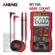 ANENG M118A Digital Mini Multimeter Tester Auto True Rms Tranistor Meter with NCV Data Hold