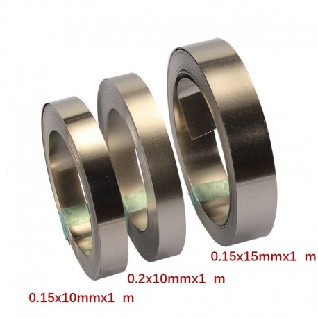 10/15mm x0.15/0.2 1M Nickel Strip Tape For Li 18650 Battery Spot Welding