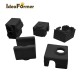 3D printer Protective Silicone Sock Cover Case+Heated Block Kit for MK7 MK8 V5V6 Volcano heat block E3D 3D Printer Parts