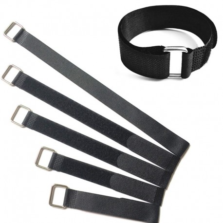 5pcs/lot Magic Tape Sticks Cable Ties Model Straps Wire With Battery Stick Buckle Belt Bundle Tie Hook Loop Fastener Tape