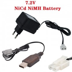 Charger for NiCd NiMH battery Input 100v-240v Output 7.2v 250ma with Tamiya Plug