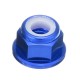 Suleve™ M3AN7 10Pcs M3 Flange Nylon Nut Self-locking Nut Multi-color Aluminum Alloy