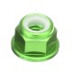 Suleve™ M3AN7 10Pcs M3 Flange Nylon Nut Self-locking Nut Aluminum Alloy