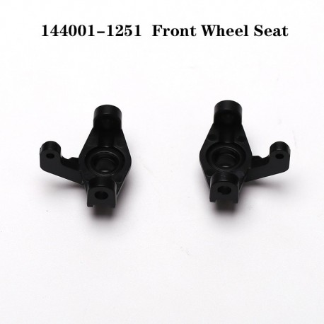 2Pcs 1/14 RC Car Plastic Front Hub Carrier for WLtoys 144001 Remote Control Model Car Parts