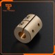 1pcs 5x8mm Aluminum alloy rigid coupling for Reprap Creality Ender-3 Ender-3S or other 3D printer 5mm To 8mm Router Connector