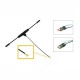 Original FrSky 868MHz Dipole T Antenna IPEXI for R9 Slim / Slim+ Receiver LBT Version RC Drone