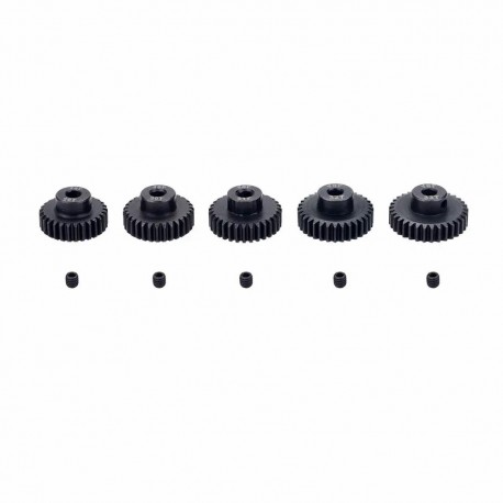 5PCS 48DP 29T 30T 31T 32T 33T Metal Pinion Motor Gear for 3.175mm Shaft 1/10 RC Car Engine