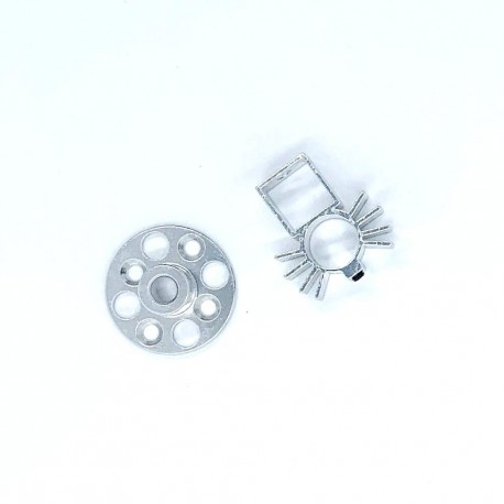 RC Motor Base Aluminum Straight Cutting Cooling Mount with Batten 10mm*10mm for 22 Series Motor