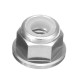 Suleve™ M3AN7 10Pcs M3 Flange Nylon Nut Self-locking Nut Multi-color Aluminum Alloy