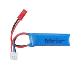 Wltoys K989-60 Original 7.4v 400mAh 20C 2S JST Plug Li-ion Battery for K969 K989 1/28 RC Car