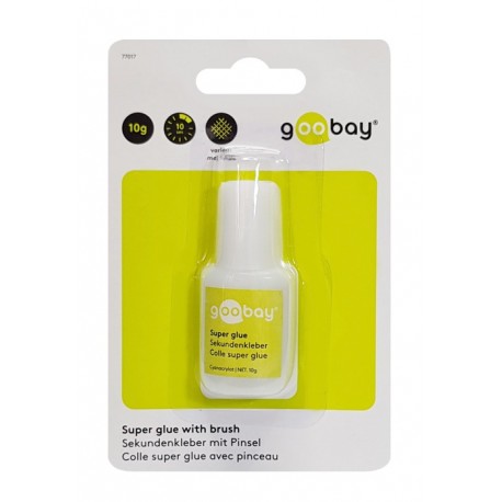 GOOBAY Super Glue with brush 77017, 10g