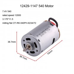 Wltoys 1:12 RC Car Spare Parts 12429-1147 540 Motor 7.4V 540 rated speed 12000