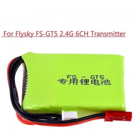 Flysky 7.4V 1500mAh 8C 2S Li-ion Battery for FS GT5 2.4G 6CH Transmitter