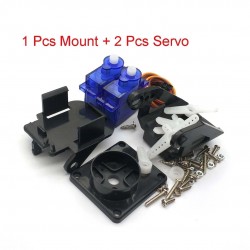 Camera Mount PT Pan/Tilt Anti-Vibration w/ 2 Servos for Aircraft