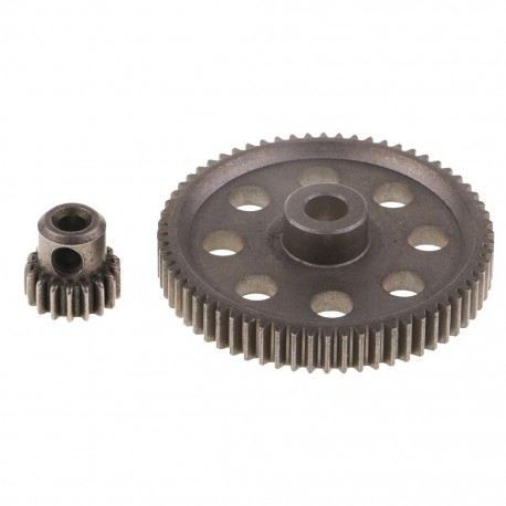 11184 Steel Metal Main Gear Motor Pinion Gears 17T/64T for 1:10 RC HSP 94111 94123 94111 PRO RC Truck