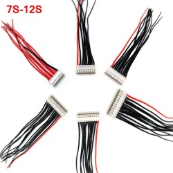 Balance Lead 7S 8S 9S 10S 11S 12S Lipo Battery Charge Wire with XH2.54 Head 20CM 22AWG Silicone Cable JST-XH Plug