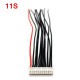 Balance Lead 7S 8S 9S 10S 11S 12S Lipo Battery Charge Wire with XH2.54 Head 20CM 22AWG Silicone Cable JST-XH Plug