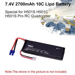 7.4V 2700mAh 10C Battery for Hubsan H501S H501A H501M H501C X4 RC Quadcopter Spare Parts