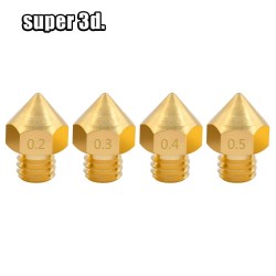 Makerbot MK8 Nozzle 0.2/0.3/0.4/0.5/1/1.5mm For ABS PLA 1.75mm Supplies 3D Printer Parts