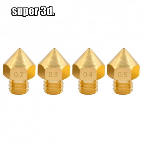 Makerbot MK8 Nozzle 0.2/0.3/0.4/0.5/1/1.5mm For ABS PLA 1.75mm Supplies 3D Printer Parts