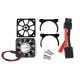 RC model accessories electric car brushless carbon brush motor radiator cover+cooling fan for TRX-4 SCXI10 RC4WD
