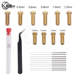 Creativity 3D Printer Sidewinder X1 Nozzle Apply 1.75mm Filament Volcano Nozzle Cleaning Needle Anti-static Tweezers Set