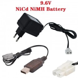 Charger for NiCd NiMH battery Input 100v-240v Output 7.2v 250ma with Tamiya Plug