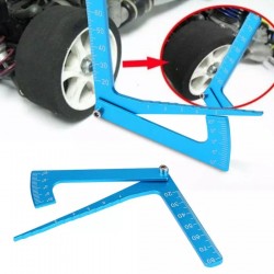 3 In 1 Height Gauge Ruler Aluminum Metal Parts Wheel RC Road Car Set Up Tool Chassis Camber Ride Dip Angle Suspension