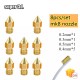8pcs 3D Printer Nozzles MK8 Extruder Nozzle for 1.75 MK8 CR-10 Ender 3 A8 artillery 3D Printer parts+nozzle brush