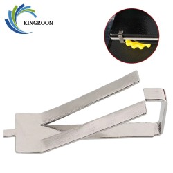 KINGROON 4pcs Stainless Steel Glass Heated Bed Clip Clamp 3D printer parts Heatbed clip For Ultimaker Build Platform Retainer