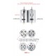 1PCS 550 555 Double ball bearing Motor DC 12V - 24V 50W high power