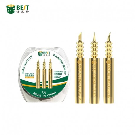 New design special pointed 3 tips/set BEST Solder Iron Tips Static Elimination I IS K Welding Head Soldering Tips