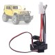 1060 Brushed ESC 60A 2-3S LiPo Waterproof Electric Speed Controller for RC 1/10th Touring Cars Buggies Trucks Rock Crawlers