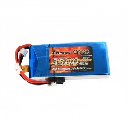 Gens ace 3500mAh 7.4V RX 2S1P Lipo Battery Pack / RX/ TX