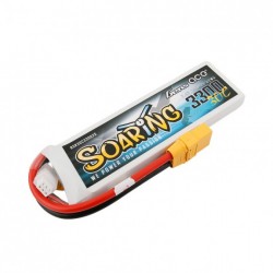 Gens ace Soaring 3300mAh 7.4V 30C 2S1P Lipo Battery Pack with XT90 plug