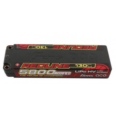 Gens ace Redline Series 5800mAh 7.6V 130C 2S1P HardCase 56 HV Ultra LCG LiPo