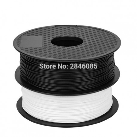 Ender Brand PLA Filament Samples 2Pcs 1KG/roll 1.75mm Black+White Two Color for CREALITY 3D Printer /Reprap/Makerbot