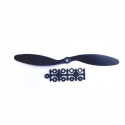 7040 Black propeller 2 blade paddle slow props for fixed wings RC airplane