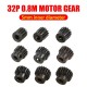 SURPASS-HOBBY 32P M0.8 5mm 13T 14T 15T 16T 17T 18T 19T 20T 21T Black steel metal Pinion Motor Gear For 1/10 Rc Model