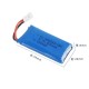 Hubsan H107 Series Lipo Battery 3.7V 500mAh for H107