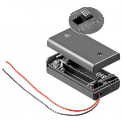 Goobay 12443 Battery box 2x AA Cable