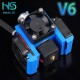 All Metal V6 J-head Hotend Bowden Extruder Kit For E3d V6 Hotend Cooling Fan Bracket Block 3D Printers Parts