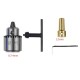 Electric Drill Grinding Mini Drill Chuck Key Keyless Drill Chucks 0.3-4mm Capacity Range W/ 3.17mm Shaft Connecting Rod