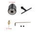 Electric Drill Grinding Mini Drill Chuck Key Keyless Drill Chucks 0.3-4mm Capacity Range W/ 3.17mm Shaft Connecting Rod