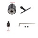 Electric Drill Grinding Mini Drill Chuck Key Keyless Drill Chucks 0.3-4mm Capacity Range W/ 3.17mm Shaft Connecting Rod