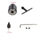 Electric Drill Grinding Mini Drill Chuck Key Keyless Drill Chucks 0.3-4mm Capacity Range W/ 3.17mm Shaft Connecting Rod